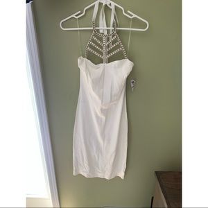 White rhinestone bodycon dress - new with tags!